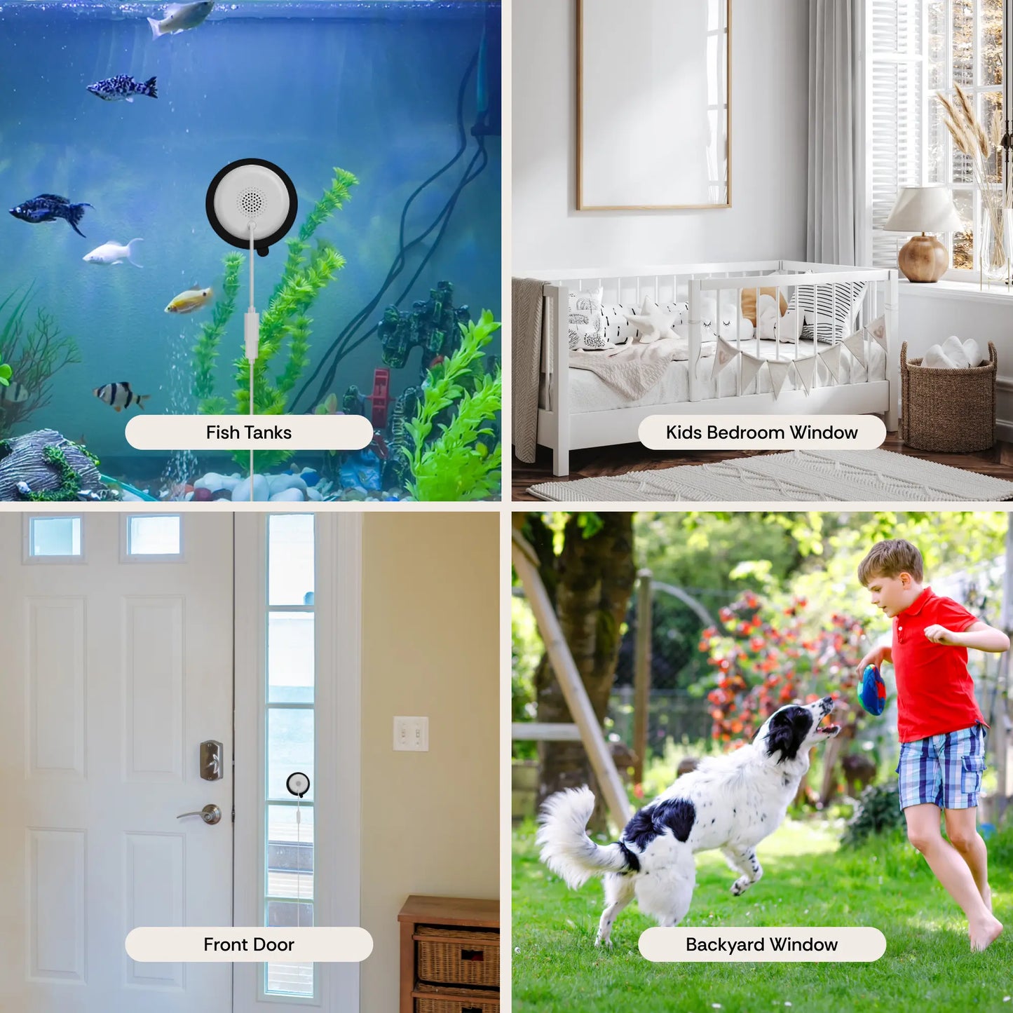 Luna Window Cam – 2K Dual-Band Wifi Indoor Window Security Camera, Glass-Mount No-Drill Install, Clear Outdoor View through Window, Color Night Vision, AI Motion Detection, Angle Mount Included, Easy Setup for Home & Apartment