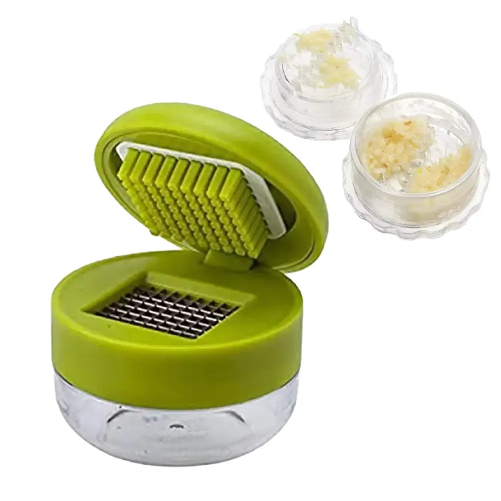 Manual Garlic Twister & Mincer - Compact Hand Press Crusher for Garlic, Ginger, Onion & Herbs