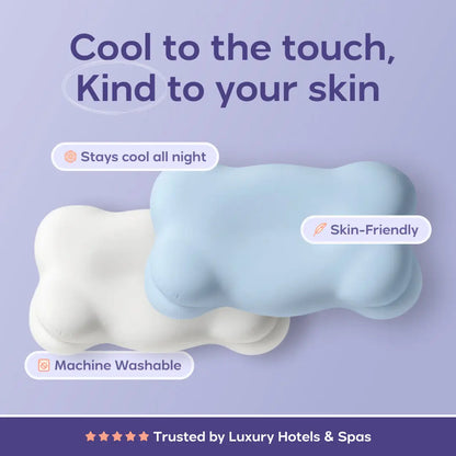Cooling Pillowcase - Silky-Smooth, Stays Cool All Night, Skin & Hair Friendly (Machine Washable)
