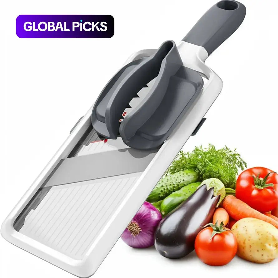Multifunctional Vegetable Chopper - Adjustable Stainless Steel Slicer & Dicer for Fruits, Veggies & Onions