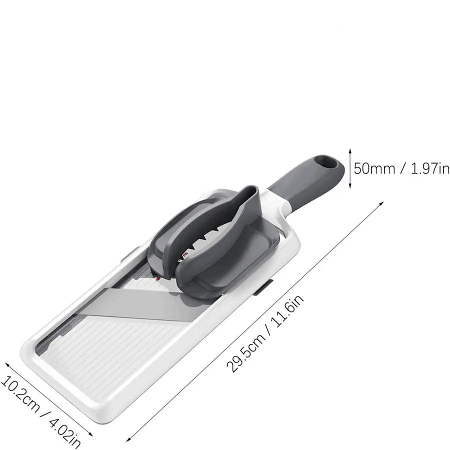 Multifunctional Vegetable Chopper - Adjustable Stainless Steel Slicer & Dicer for Fruits, Veggies & Onions