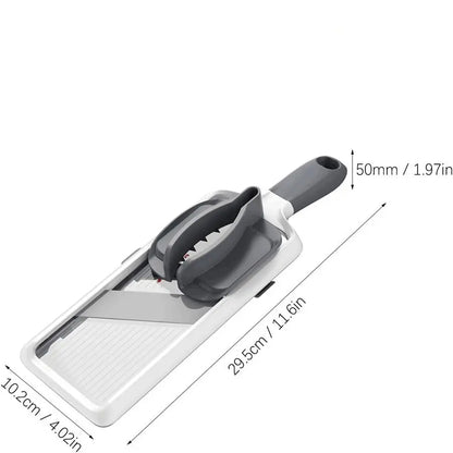 Multifunctional Vegetable Chopper - Adjustable Stainless Steel Slicer & Dicer for Fruits, Veggies & Onions