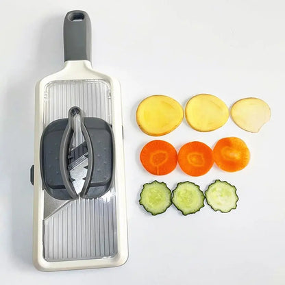 Multifunctional Vegetable Chopper - Adjustable Stainless Steel Slicer & Dicer for Fruits, Veggies & Onions